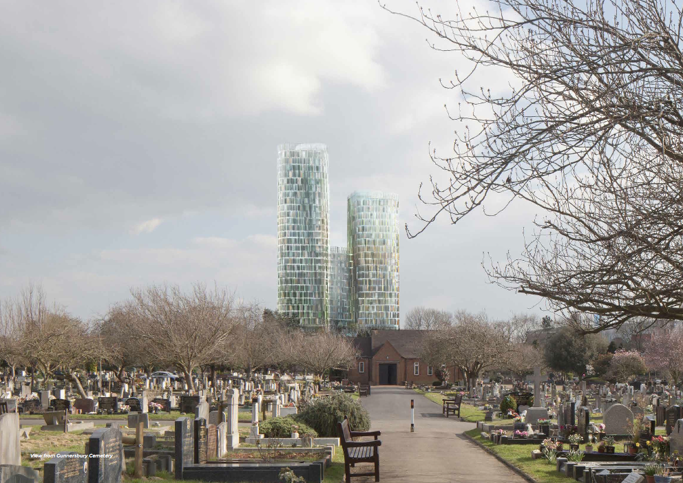 Chis Curve Tower from Gunnersbury